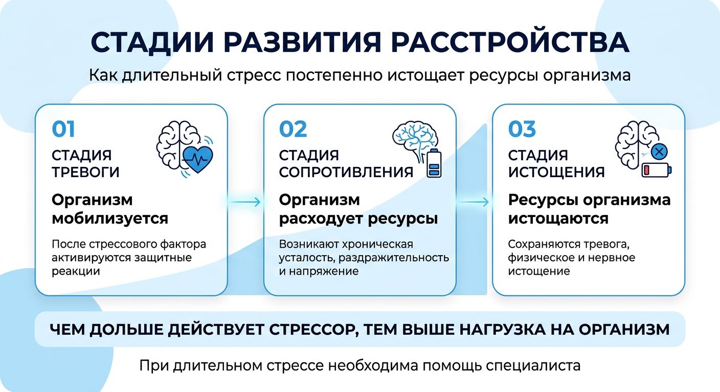 Лечение стресса в Качканаре инфографика